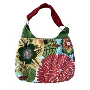 1154 Lill Studio OOAK Handcrafted Cloth Floral Print Bag